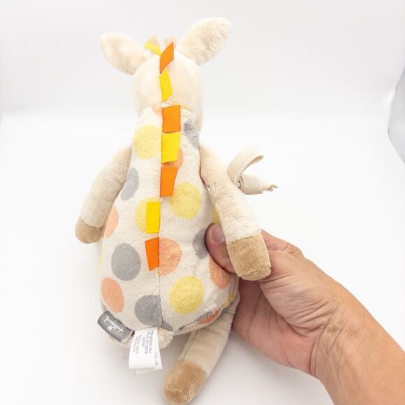 Hallmark Giraffe first friends Polka Dots & Taggie Ribbon mane Baby Plush 12" - Picture 3 of 8